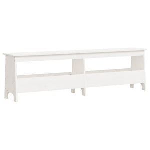 Weiße Flurbank Kiefer Massivholz 160cm