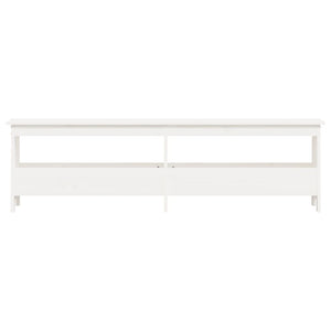 Weiße Flurbank Kiefer Massivholz 160cm