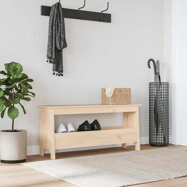 Massivholz Flurbank Kiefer 100 cm