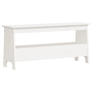 Weiße Flurbank Kiefer Massivholz 100 cm