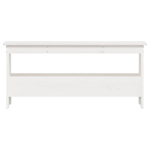 Weiße Flurbank Kiefer Massivholz 100 cm