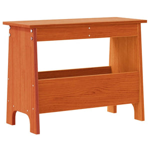 Flurbank Kiefer Massivholz Wachsbraun 60cm