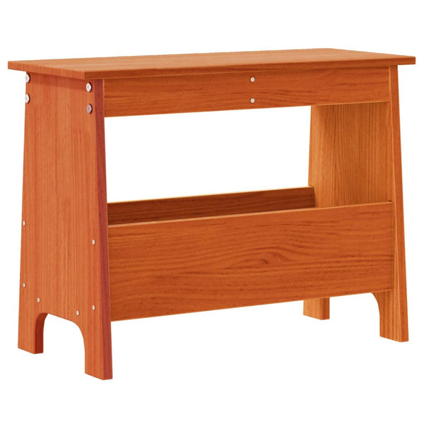 Flurbank Kiefer Massivholz Wachsbraun 60cm