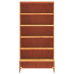 vidaXL Étagère à chaussures marron miel 52x30x104 cm Pin massif