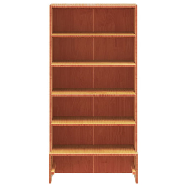 vidaXL Étagère à chaussures marron miel 52x30x104 cm Pin massif