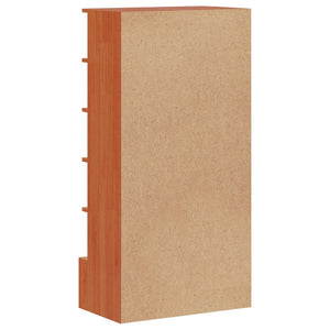 vidaXL Étagère à chaussures marron miel 52x30x104 cm Pin massif