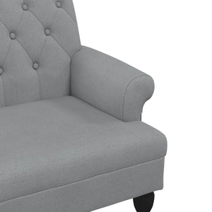 Sitzbank Hellgrau mit Rückenlehne 120 cm