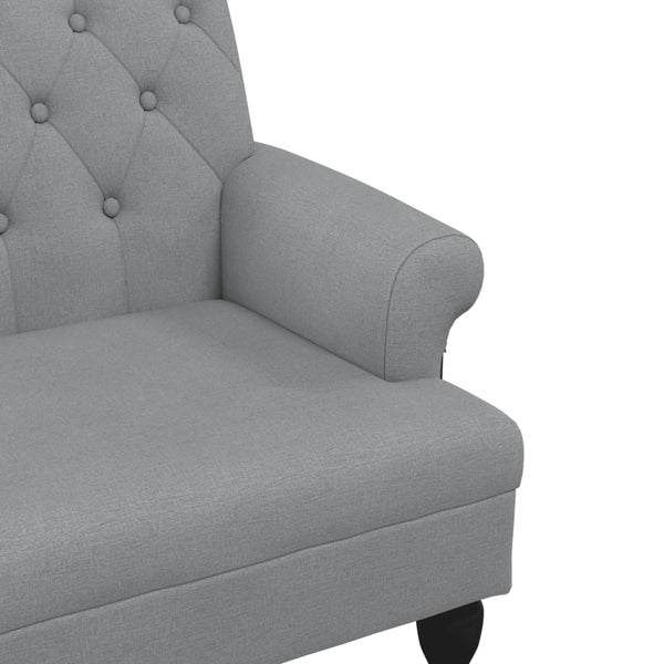 Sitzbank Hellgrau mit Rückenlehne 120 cm