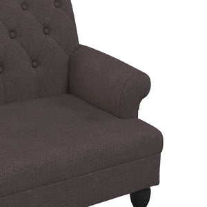 Sitzbank Dunkelbraun mit Rückenlehne 120 cm