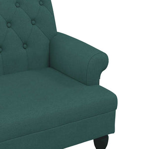 Sitzbank Dunkelgrün mit Rückenlehne 120 cm