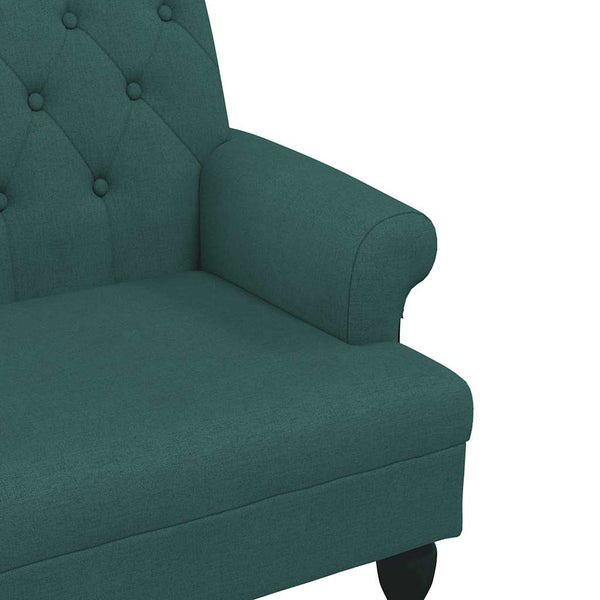 Sitzbank Dunkelgrün mit Rückenlehne 120 cm