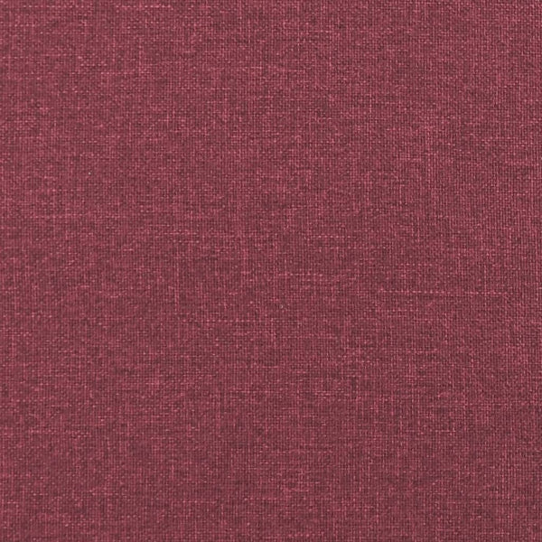 Weinrote Sitzbank mit Rückenlehne, 120 cm