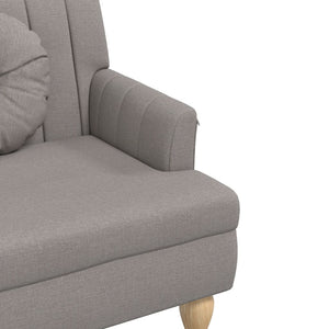Sitzbank Taupe mit Kissen 113 cm