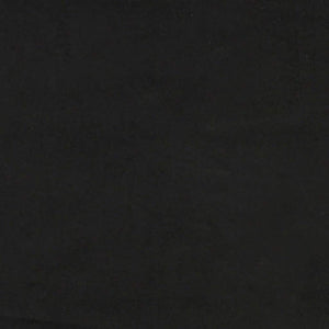 Schwarze Samt Bank mit Kissen 120,5 cm