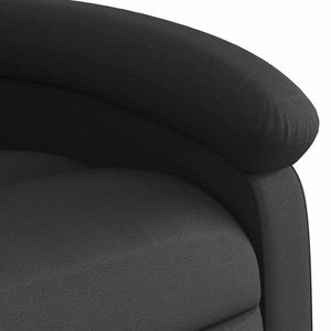 Massagesessel Echtleder Schwarz
