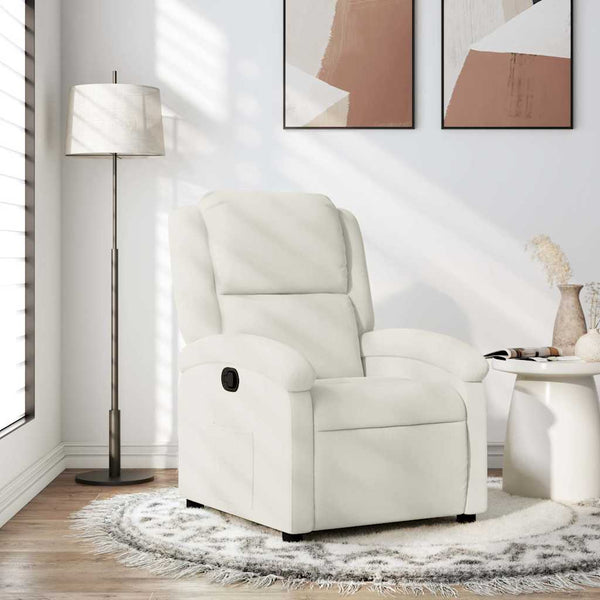 Relaxsessel Creme Samt