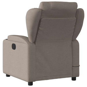 Massage-Relaxsessel Taupe Stoff