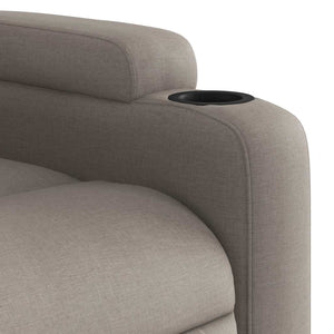 Massage-Relaxsessel Taupe Stoff