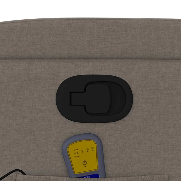 Massage-Relaxsessel Taupe Stoff