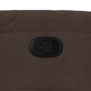 vidaXL Fauteuil relax marron en tissu microfibre