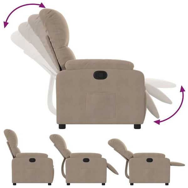 Relaxsessel Taupe Mikrofaser