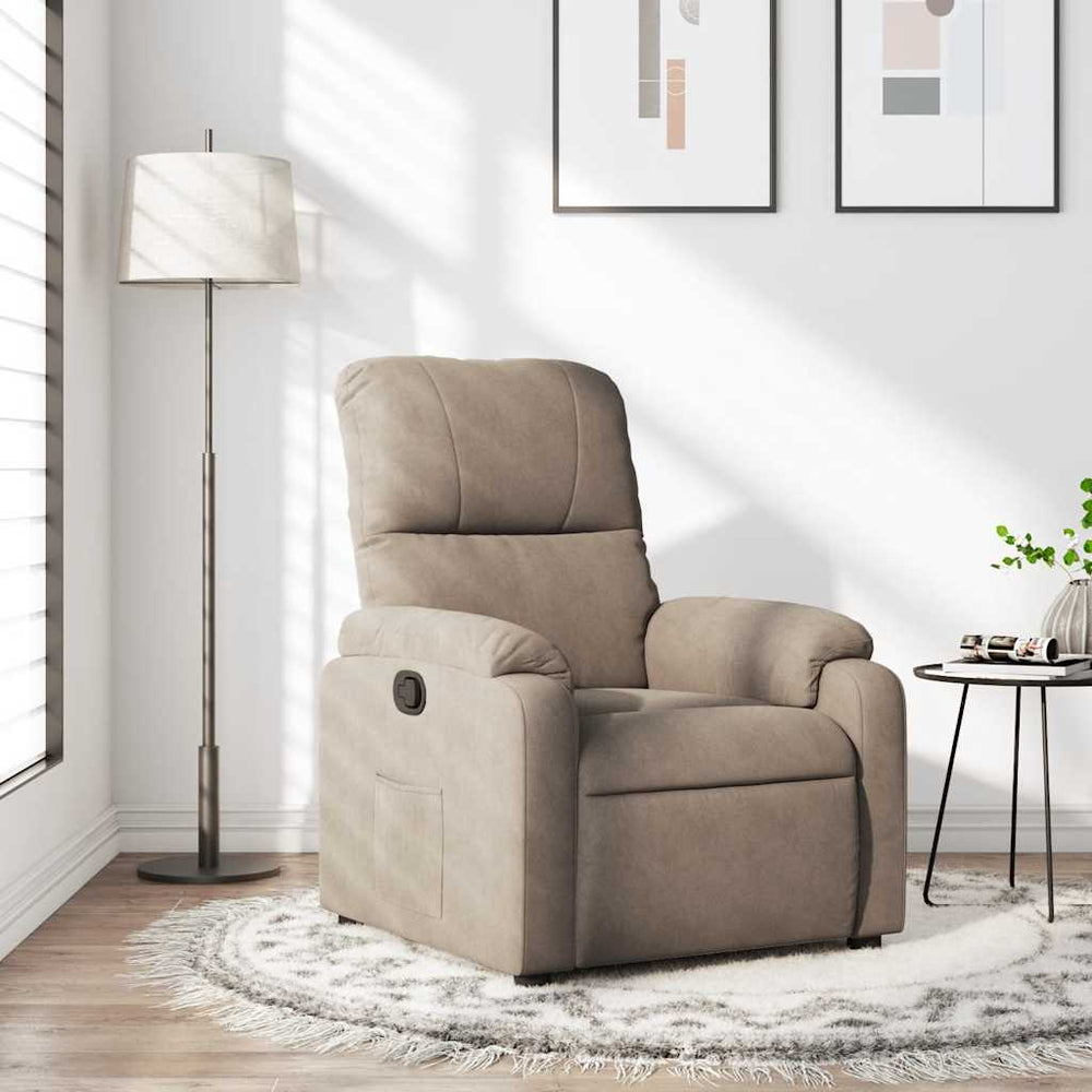 Relaxsessel Taupe Mikrofaser