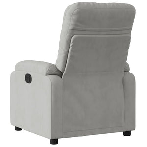 Hellgrauer Relaxsessel mit Mikrofaser