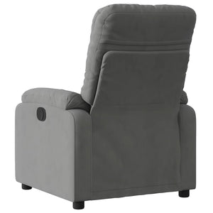 Dunkelgrauer Relaxsessel mit Mikrofaser