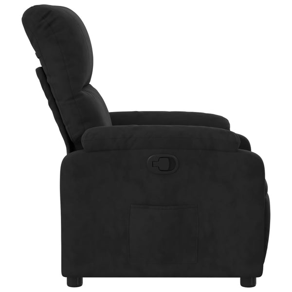 Schwarzer Relaxsessel Mikrofaser