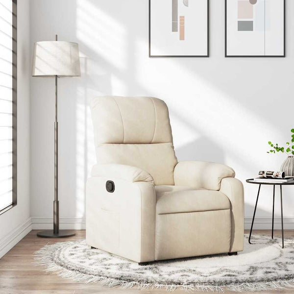 Beiger Relaxsessel mit Mikrofaserbezug