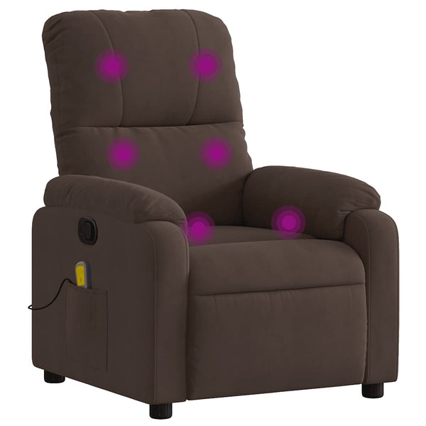 Massagesessel Braun Mikrofaser