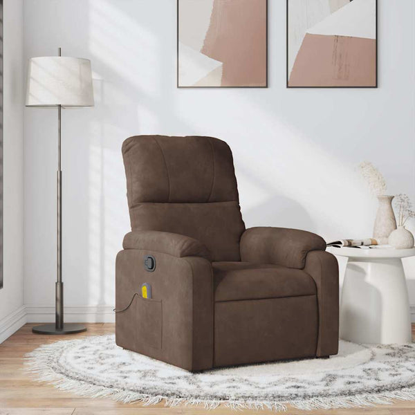 Massagesessel Braun Mikrofaser