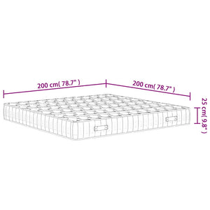 Taschenfederkernmatratze 200x200 cm Mittelfest