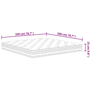 Taschenfederkernmatratze Mittel 200x200 cm
