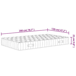 Taschenfederkern Matratze 120x200 cm