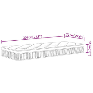 Taschenfederkernmatratze Medium Plus 70x200 cm