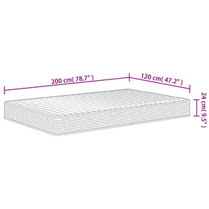 Schaumstoffmatratze Mittelweich 120x200 cm