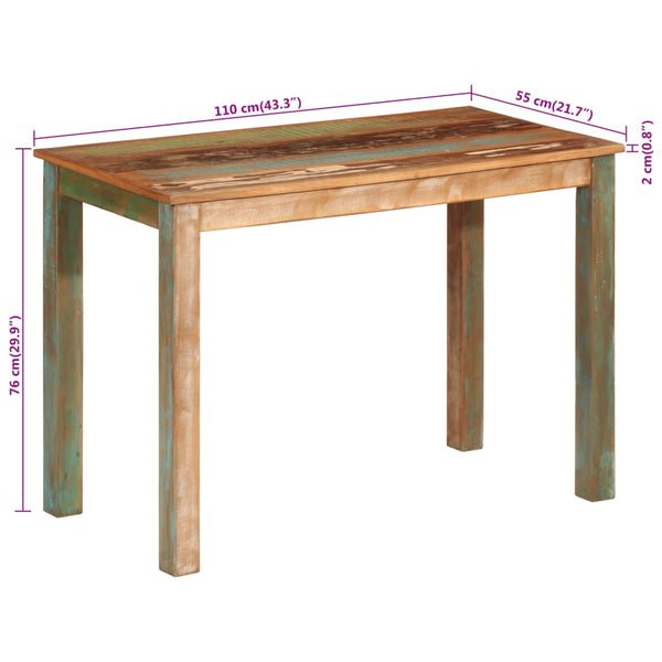 Esstisch Altholz Massiv 110x55 cm