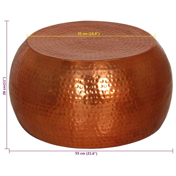 Couchtisch Messing Aluminium Ø55cm