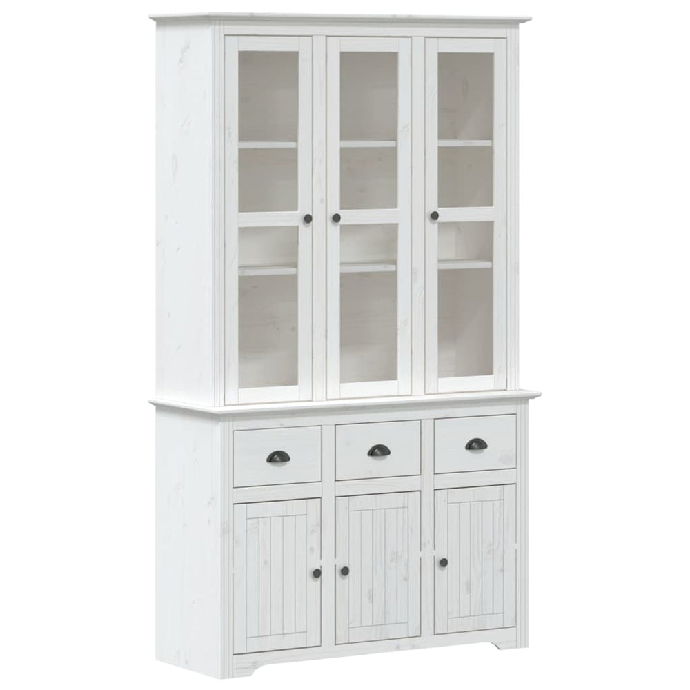 Highboard BODO Weiß Kiefer Massivholz 200cm