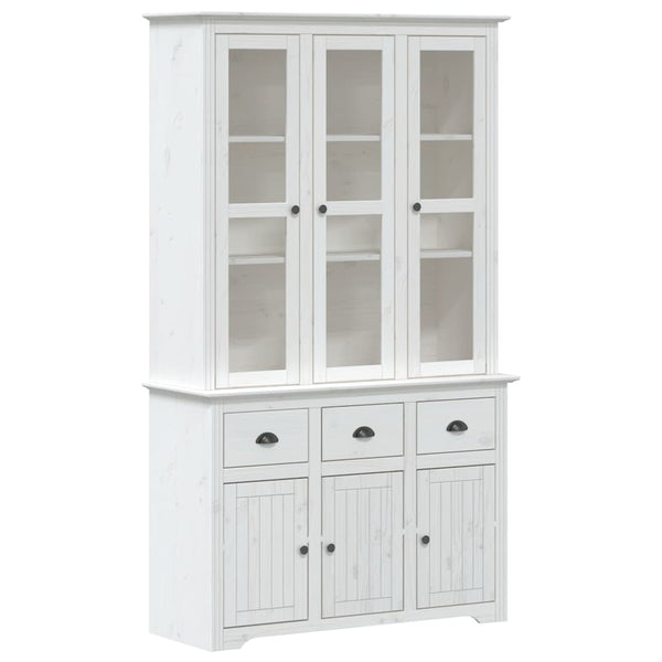 Highboard BODO Weiß Kiefer Massivholz 200cm