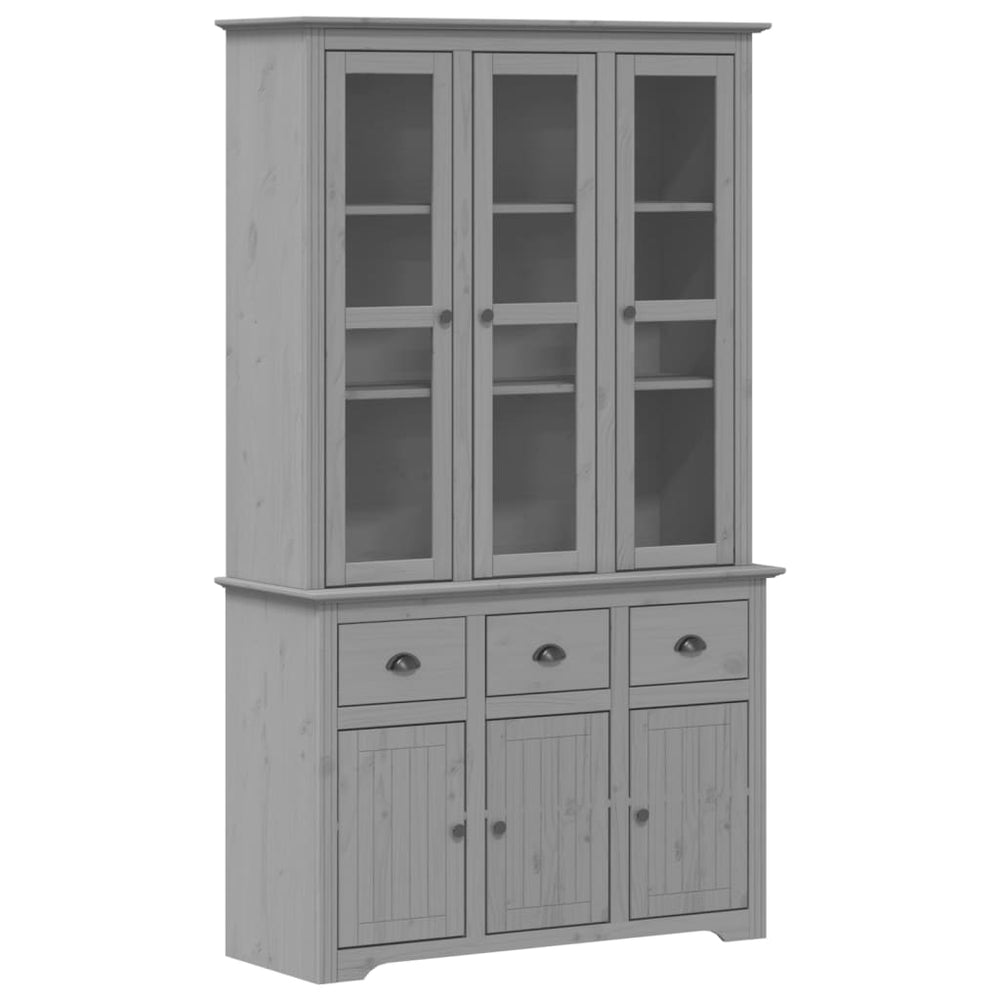 Highboard BODO Grau Kiefer Massivholz 200,5cm