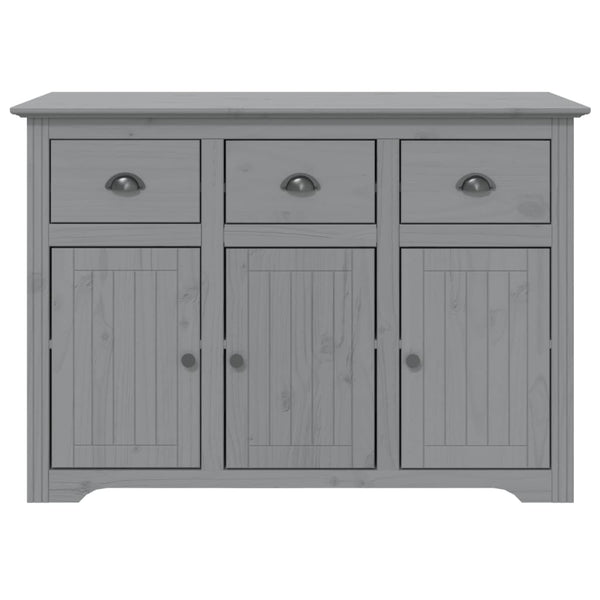 vidaXL Highboard BODO Grey 115.5x43x200.5 cm Solid Pine