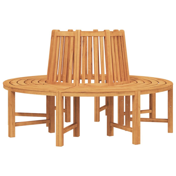 vidaXL Bancs d'arbre 2 pcs. Semi-circulaires Ø 160 cm Bois de teck massif