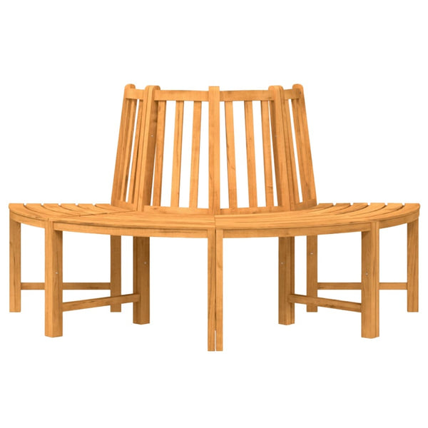 vidaXL Bancs d'arbre 2 pcs. Semi-circulaires Ø 160 cm Bois de teck massif