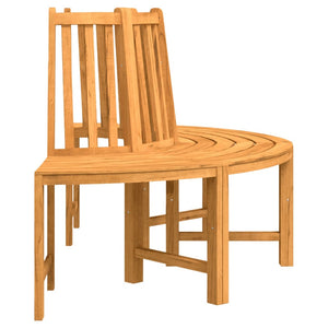 vidaXL Bancs d'arbre 2 pcs. Semi-circulaires Ø 160 cm Bois de teck massif