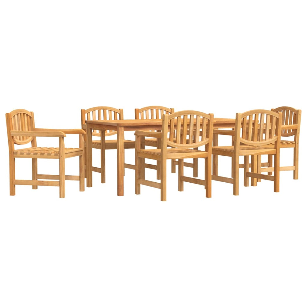 vidaXL Ensemble de salle à manger de jardin 7 pcs Bois de teck massif