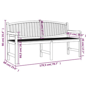 vidaXL Ensemble repas de jardin 4 pcs Bois de teck massif