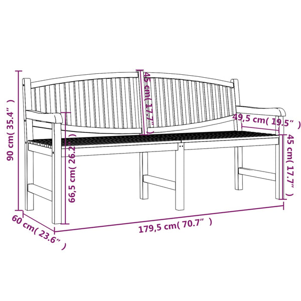 5-tlg. Garten-Essgruppe Massivholz Teak