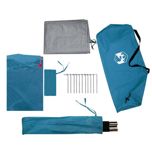 Wasserdichtes 3-Personen-Kuppelzelt Blau